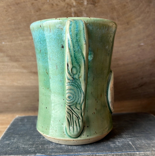 Mug w/native leaf accent (X02)