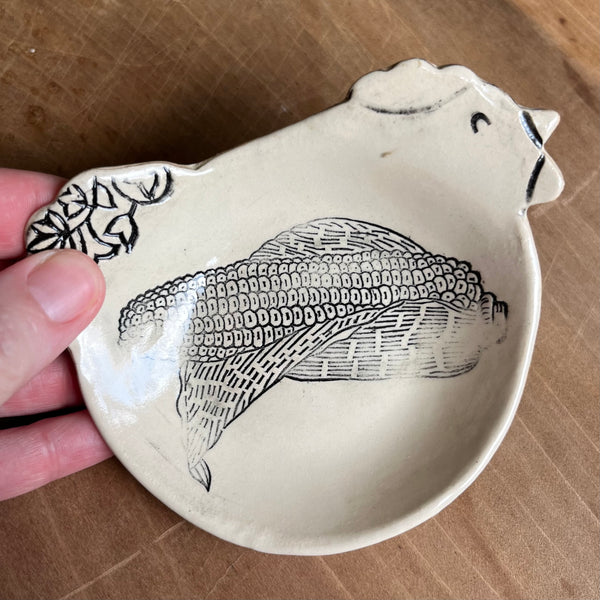Chicken Dish or Spoon Holder (DI23)