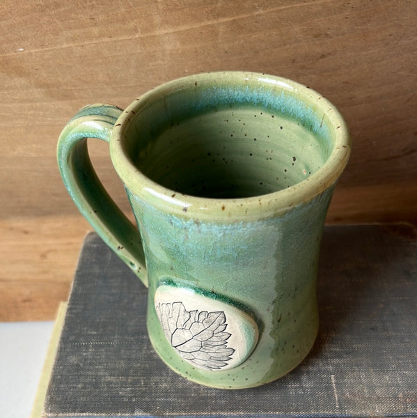 Mug w/native leaf accent (X02)